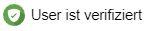 User ist verifiziert